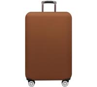 Cazqgoy Housse de protection élastique pour valise de voyage, housse de protection lavable pour valises avec fermeture éclair, Couleur café., L