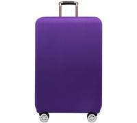 Cazqgoy Housse de protection élastique pour valise de voyage, housse de protection lavable pour valises avec fermeture éclair, Violet, M