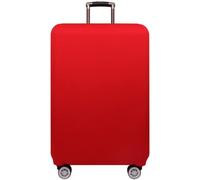 Cazqgoy Housse de protection élastique pour valise de voyage, housse de protection lavable pour valises avec fermeture éclair, rouge, M