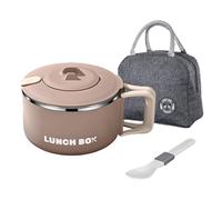 CAZSTYK 1. Boîte à lunch en acier inoxydable de 1200 ml pour micro-ondes, design anti-fuite et pliable pour transporter des bentos de grande capacité