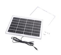 CAZSTYK 1 ensemble d'alimentation solaire étanche 12 W monocristallin avec sortie de 5,5 x 2,1 mm pour des applications extérieures comme la caméra de camping solaire