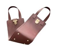 CAZSTYK 1 ensemble de poignée inférieure de sac en cuir avec poignée inférieure pour sacs à main, portefeuille, sacs à main, sacs à main, kit de réparation de sacs à main, marron