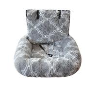 CAZSTYK 1 lit chaud et confortable pour chien pour voyage et maison - Housse amovible - Coussin doux pour petites races - Lavable en machine - Lit pour animal domestique pour les voyages en voiture