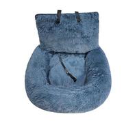 CAZSTYK 1 lit chaud et confortable pour chien pour voyage et maison - Housse amovible - Coussin doux pour petites races - Lavable en machine - Lit pour animal domestique pour les voyages en voiture