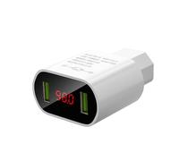 CAZSTYK 12-100 V vers 5 V, 3,1 A, 2 ports USB, bloc d'alimentation pour vélo électrique, scooter avec protection de circuit intelligent, téléphone, tablette, vélo électrique, indicateur de potentiel