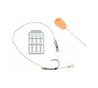 CAZSTYK 2# / 4# / 6# / 8# appâts pré-noués avec hameçon émerillons bouillettes stop ligne tressée accessoires cheveux appâts pré-noués avec crochet émerillons bouillettes ligne tressée et aiguille à