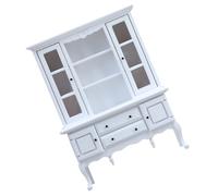 CAZSTYK 3. Petite armoire en bois faite à la main pour maisons de poupées, réaliste, échelle 1/12, meubles de cuisine pour chambre à coucher, décoration de photographie, meubles en bois pour