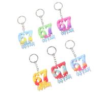 CAZSTYK 67 porte-clés, 67 porte-clés Memes Six Seven porte-clés pour sacs à dos, accessoires de sac à main, cadeau de Saint-Valentin pour sacs à main