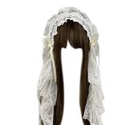 CAZSTYK Accessoire de cheveux élégant avec détails en dentelle noire, couvre-chef tendance pour femme et bandeau en dentelle noire