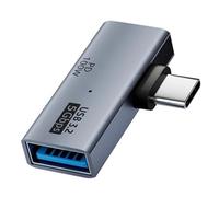 CAZSTYK Adaptateur de charge 100 W USB C vers USB 3.2 convertisseur trois fonctions interface d'extension coque en métal design portable en alliage d'aluminium adaptateur de type C