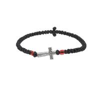 CAZSTYK Adjustable Handmade Crucifix Braided Rope and Alloy for Comfortable Fit Religious Symbol Everyday Wear Jewellery