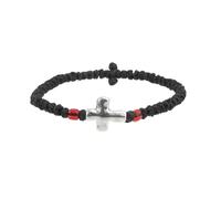 CAZSTYK Adjustable Handmade Crucifix Braided Rope and Alloy for Comfortable Fit Religious Symbol Everyday Wear Jewellery
