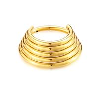CAZSTYK Anneaux de nez pratiques et élégants avec clochettes élégantes à plusieurs couches pour un usage quotidien quotidien décontracté bijoux de piercing confortables, 10mm, Comme décrit, Comme