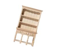 CAZSTYK Armoire de rangement miniature en bois de 1/12 pour maison de poupée, accessoires d'exposition réaliste, organiseurs, décors de scène, accessoires de maison de poupée