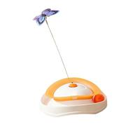 CAZSTYK Balle papillon intelligente activée par le mouvement pour animaux domestiques chatons chiens 2 modes de jeu durable ABS faible USB jouet pour animal domestique