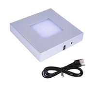 CAZSTYK Base lumineuse portable en cristaux ABS pour exposition de bijoux avec LED tactile à intensité variable et basse température tactile luminosité réglable, One Size, Comme décrit