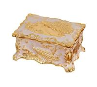 CAZSTYK Boîte à bijoux élégante sur le thème des paons - Boîte à bijoux colorée parfaite pour offrir à vos proches lors d'occasions spéciales