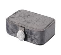 CAZSTYK Boîte à bijoux moderne en bois avec plusieurs compartiments de rangement sécurisé pour bagues, boucles d'oreilles, voyage, petite boîte de rangement à bijoux
