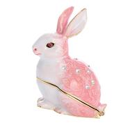 CAZSTYK Boîte de rangement unique en forme de lapin pour garder vos objets de valeur et améliorer l'esthétique de la pièce et accessoires de bijoux