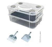 CAZSTYK Boîte d'élevage de crickets portable pour reptiles - Transparents - Récipient à éclosion pour crickets, vers de farine rampants