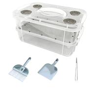 CAZSTYK Boîte d'élevage de crickets portable pour reptiles - Transparents - Récipient à éclosion pour crickets, vers de farine rampants