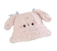 CAZSTYK Bonnets tricotés avec oreilles de lapin - Protection contre le froid - Léger et pliable - Unisexe - Pour différents âges - Chapeau de pêcheur d'hiver en polaire, beige, taille unique