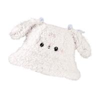 CAZSTYK Bonnets tricotés avec oreilles de lapin - Protection contre le froid - Léger et pliable - Unisexe - Pour différents âges - Chapeau de pêcheur d'hiver en polaire, Lait blanc, taille unique