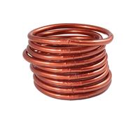 CAZSTYK Bracelets en silicone avec tube en silicone - Rempli de feuille d'or - Convient pour un anniversaire, la fête des mères, une fête de mariage - Bracelets tubulaires en silicone, One Size, Comme