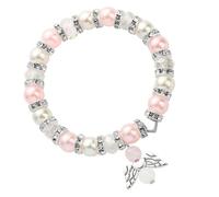 CAZSTYK Breloque ange en forme de croix tendance en perles blushes pour offrir un cadeau attentionné et personnaliser la décoration, accessoire de chaîne de perles tendance, A, Comme décrit