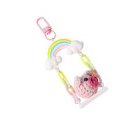 CAZSTYK Breloque de sac à main en forme d'abeille/cochon - Joli porte-clés pour sacs à main, sacs à main, décorations, sacs, accessoires de sac, Balançoire cochon