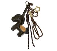 CAZSTYK Breloque de sac décorative facile à installer, accessoire de cheval, accessoire de sac à amélioration, cadeau pour toute célébration d'ami, Double cinq pointes