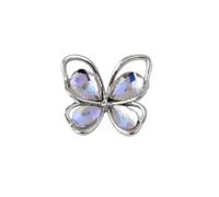 CAZSTYK Breloques 3D en forme de papillon et strass pour ongles en alliage pour décoration d'ongles à faire soi-même