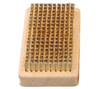 CAZSTYK Brosse à épiler en laiton/nylon/crin de cheval Outil d'entretien de snowboard Manche en bois Snowboards Manche en bois durable
