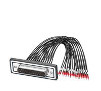 CAZSTYK Câble adaptateur d'extension DB9pin / DB15P / DB25P 50 cm avec tube de codage fil ignifuge et fil isolé PTFE épais ignifuge