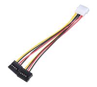 CAZSTYK Câble adaptateur répartiteur d'alimentation 4 broches IDE vers 15 broches série 2 fils