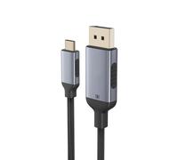 CAZSTYK Câble adaptateur USB C vers 8 K 60 Hz compatible avec les systèmes de fenêtre - Profondeur de couleur 12 bits - USB C vers câble d'affichage - Adaptateur haute résolution