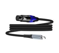 CAZSTYK Câble audio de type C vers femelle avec tressage en nylon renforcé et transmission sans bruit pour équipement de studio de type C vers câble adaptateur de qualité studio audio professionnel