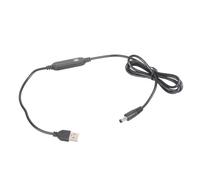 CAZSTYK Câble convertisseur d'alimentation USB 12 V 1 A avec embout de 5,5 x 2,5 mm avec LED pour petits appareils électroniques et lumières