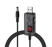 CAZSTYK Câble convertisseur réglable de 5 V à 12 V de tension USB vers CC 5,5 mm pour une alimentation fiable vers un appareil numérique