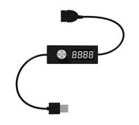 CAZSTYK Câble d'alimentation avec compte à rebours USB - Prend en charge 5 V 2 A pour une mise hors tension automatique dans les ventilateurs, lampes et aquariums - Minuterie USB réglable