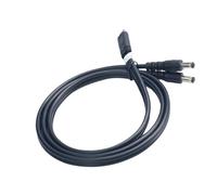 CAZSTYK Câble d'alimentation mâle double sortie 5,5 x 2,1 mm avec entrée de type C pour caméra ventilateur LED 9 V 12 V 1 m