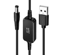 CAZSTYK Câble d'alimentation portable 5 V vers 12 V USB vers DC 5,5 mm Convertisseur pour voyage en plein air équipement de réseau Fonctionnement continu Voyage