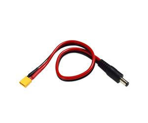 CAZSTYK Câble d'alimentation XT30 de 100/50/30 cm 15 A vers prise CC 5,5 x 2,1 mm Câble d'alimentation FPV Gear Link Cordon adaptateur ligne pour équipement FPV Quadcopter Extension Ligne