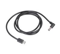 CAZSTYK Câble de charge professionnel USB C 5,5 x 2,1 mm compatible avec équipement de diffusion studio coudé à 90 degrés pour économiser de l'espace