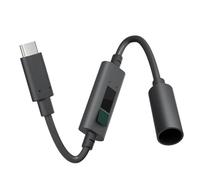 CAZSTYK Câble de charge USB C vers DC5521 pour routeur minuscule avec affichage en temps réel des tensions et courant et puce PD65W pour le camping Petit câble d'alimentation