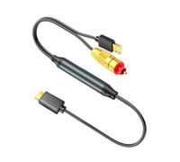 CAZSTYK Câble de connexion flexible HDTV RCA vers fibre Connecteurs dorés pour une utilisation avec écrans et systèmes de divertissement Haute clarté numérique 1,5 m