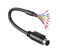 CAZSTYK Câble d'en-tête mâle 6/8 broches avec numéro imprimé pour câble de communication RS232/RS422/RS485, tube numéro PVC ignifuge