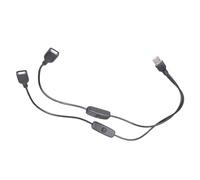 CAZSTYK Câble d'extension de port USB avec commutateurs de contrôle pour charger des appareils 5 V améliorant l'efficacité de l'utilisateur, connecteur en métal, répartiteur USB