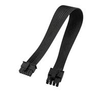 CAZSTYK Câble PCIe 12VHPWR vers 8 broches 60 cm flexible plat stable carte graphique alimentation noir ou blanc cordon d'alimentation
