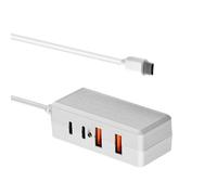 CAZSTYK Câble répartiteur de charge de type C vers double USB et double type C pour une distribution sûre et stable de l'alimentation à 4 appareils Station de charge faible consommation